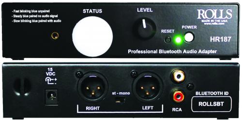 HR187 Stereo Professional Bluetooth Direct Box | Rolls Corporation